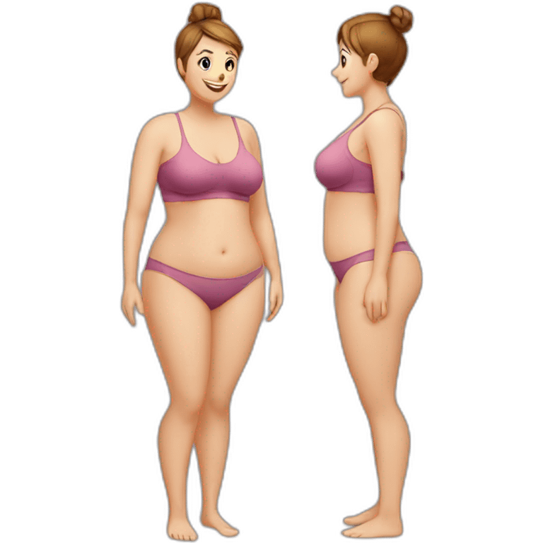 Weight loss before and after  emoji