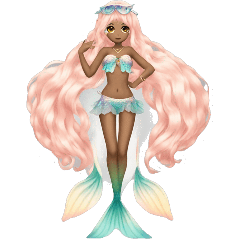 full body hime gyaru mermaid emoji