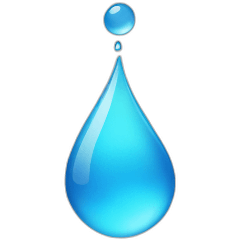 water drop in question form emoji