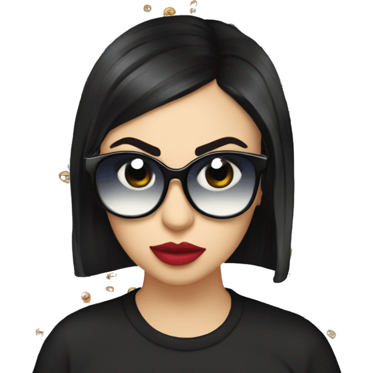 Charli xcx with sunglasses emoji