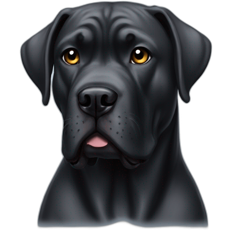 Black cane corso  emoji