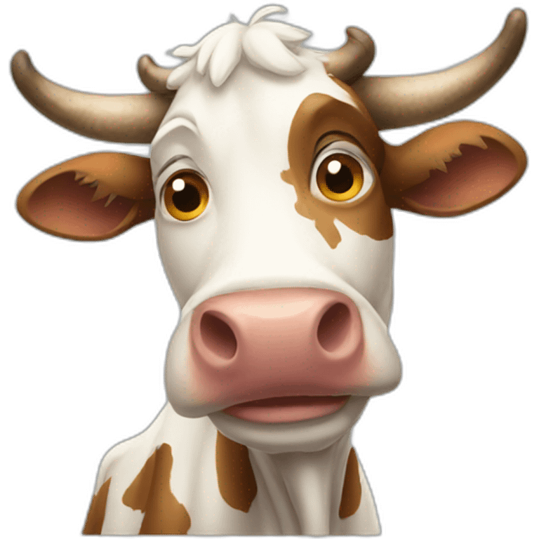 really old cow emoji