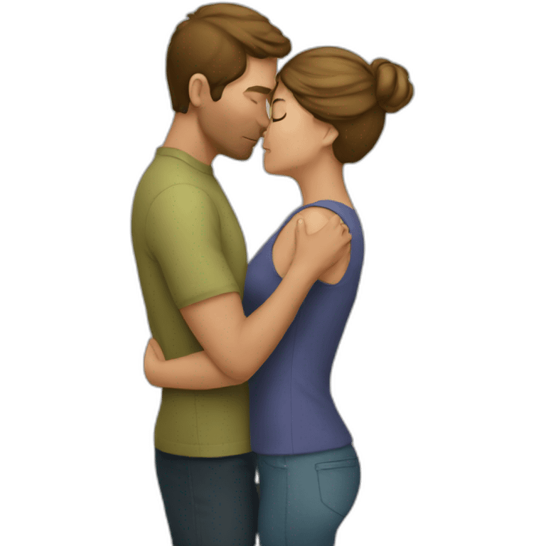 Wife kissing emoji