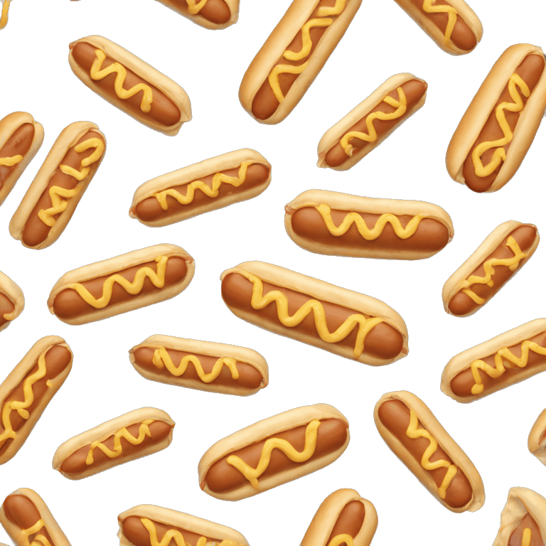 hotdog covered in mayonnaise  emoji