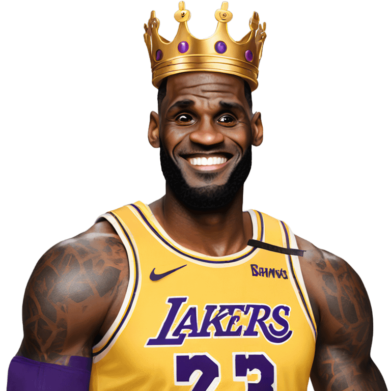 King lebron in lakers jersey emoji