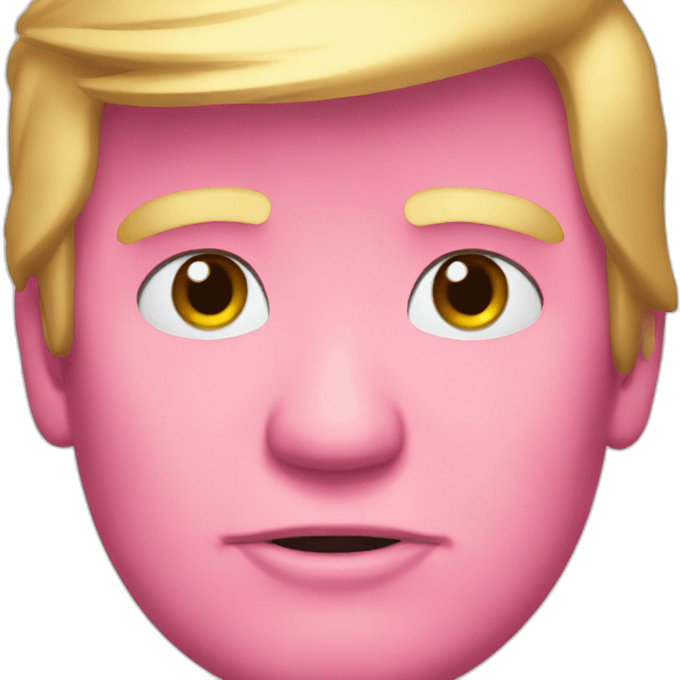 donald trump pink skin emoji