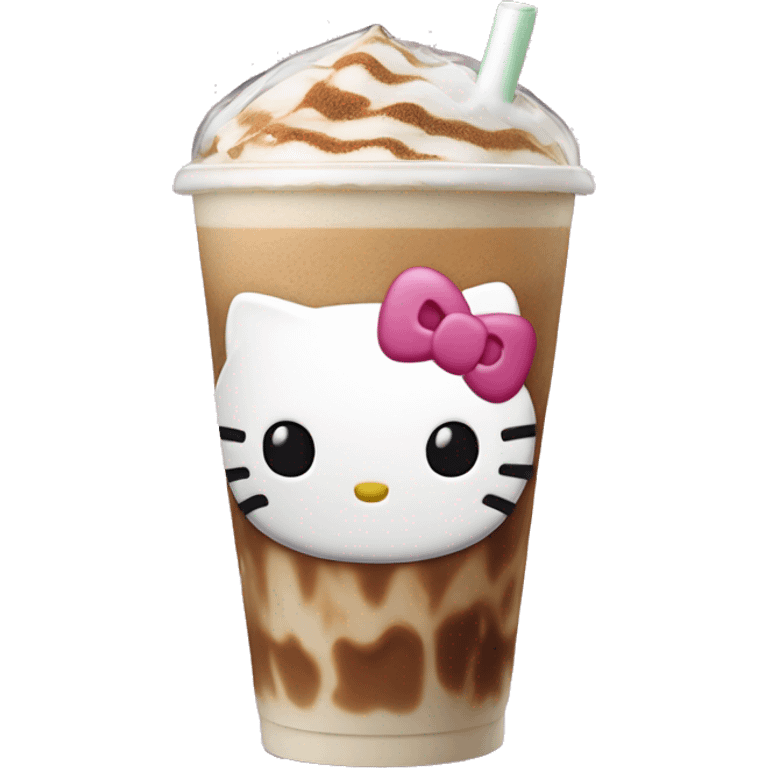 hello kitty ice latte emoji