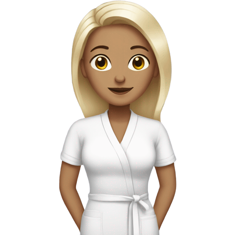 White woman spa emoji