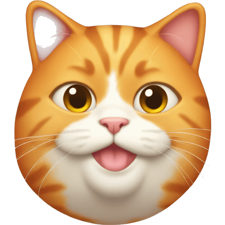 Fat orange cat emoji