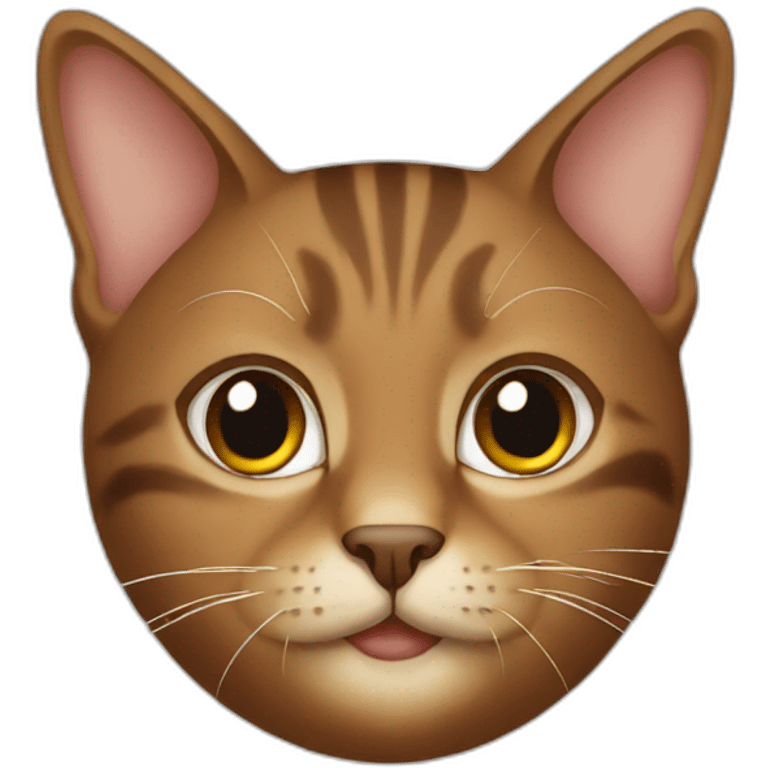 Cats brown emoji