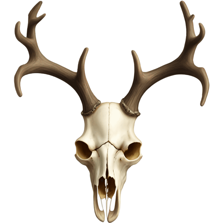 Deer skull with large antlers no mount emoji