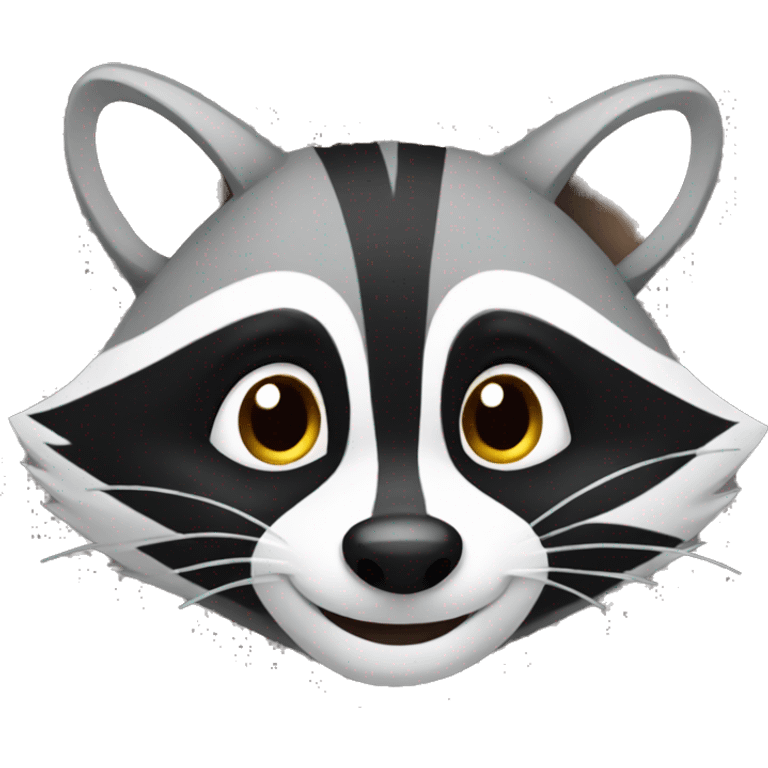 smiling raccoon emoji