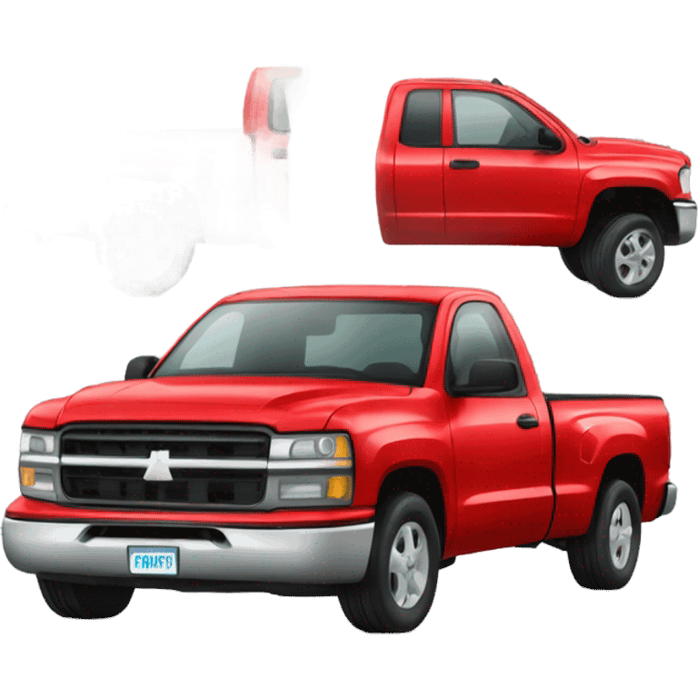 Red truck emoji