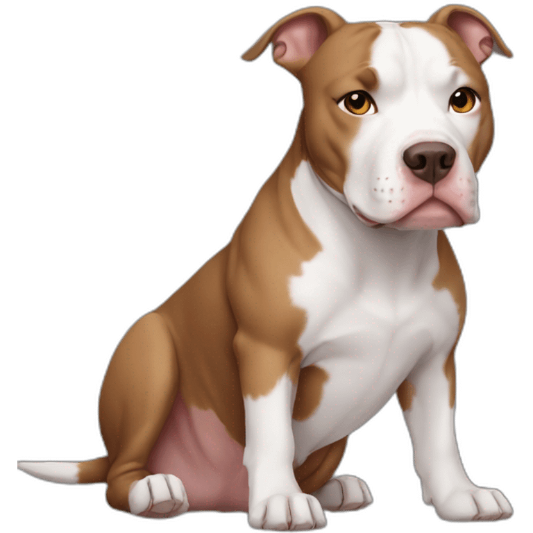 white-and-brown-pitbull-dog emoji