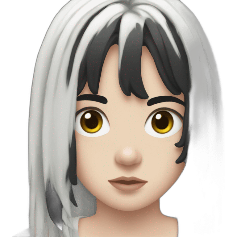 Billie-eilish-witb-Black-hair emoji