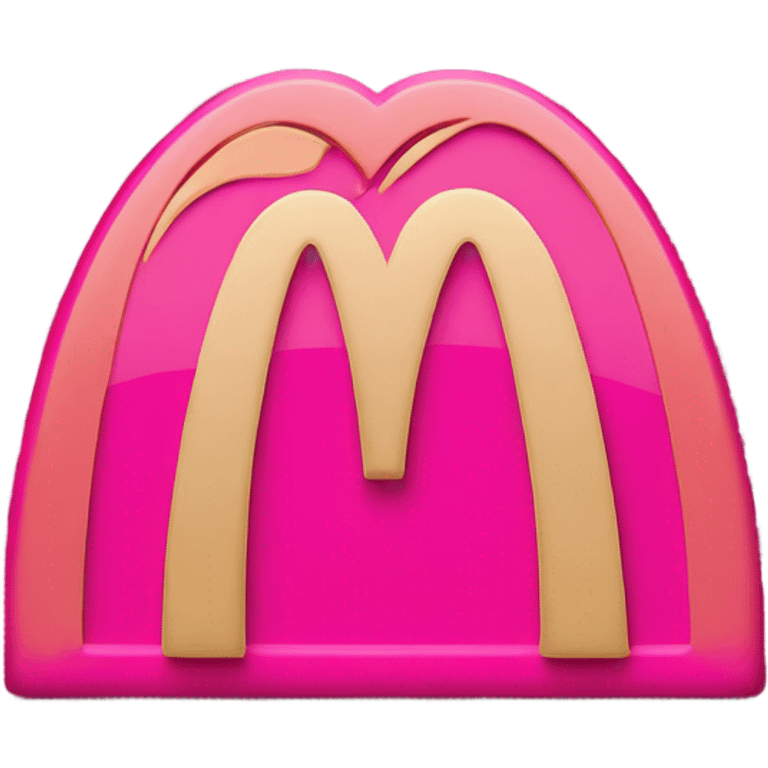 Pink McDonald’s icon emoji