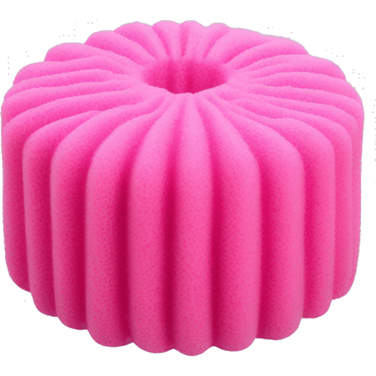 pink bath sponge loofah emoji