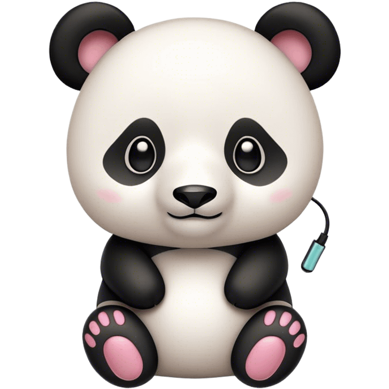 Panda with AirPods  emoji