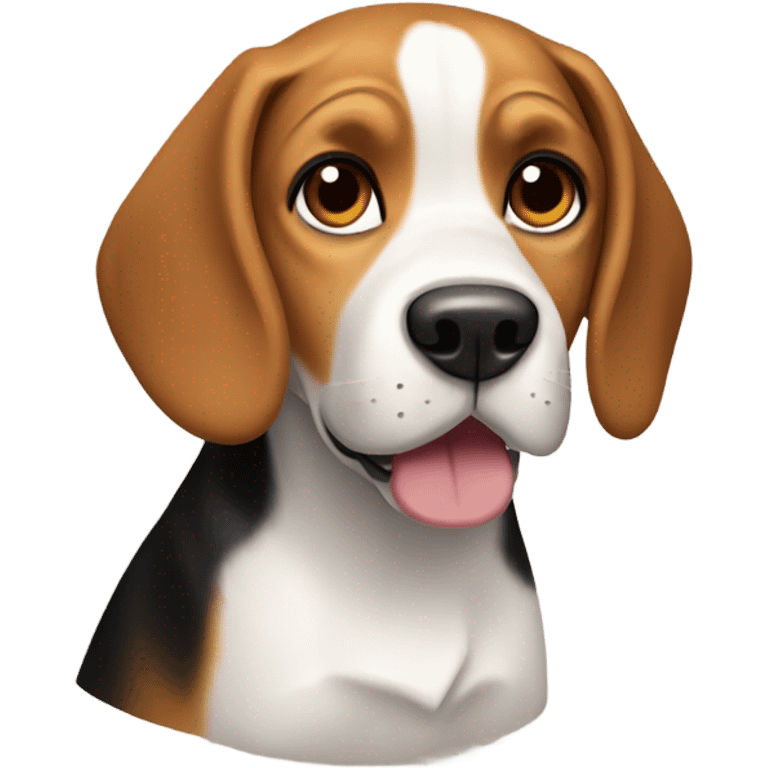 Beagle dog named arrow emoji