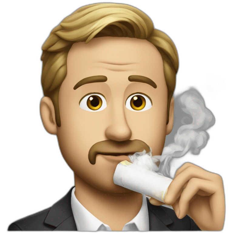 ryan gosling smoking cigarette emoji