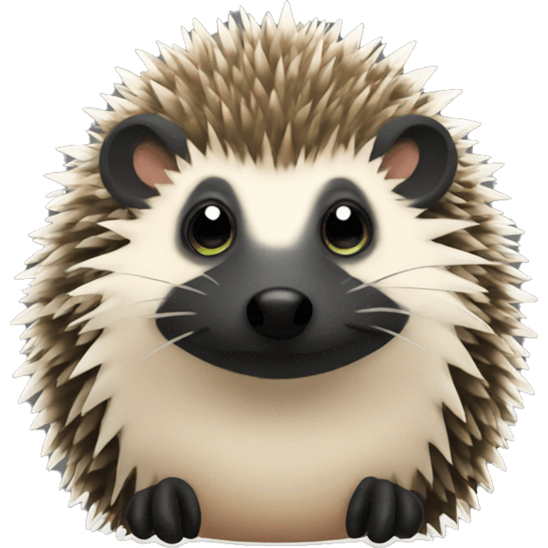 hedgehog with black muzzle emoji