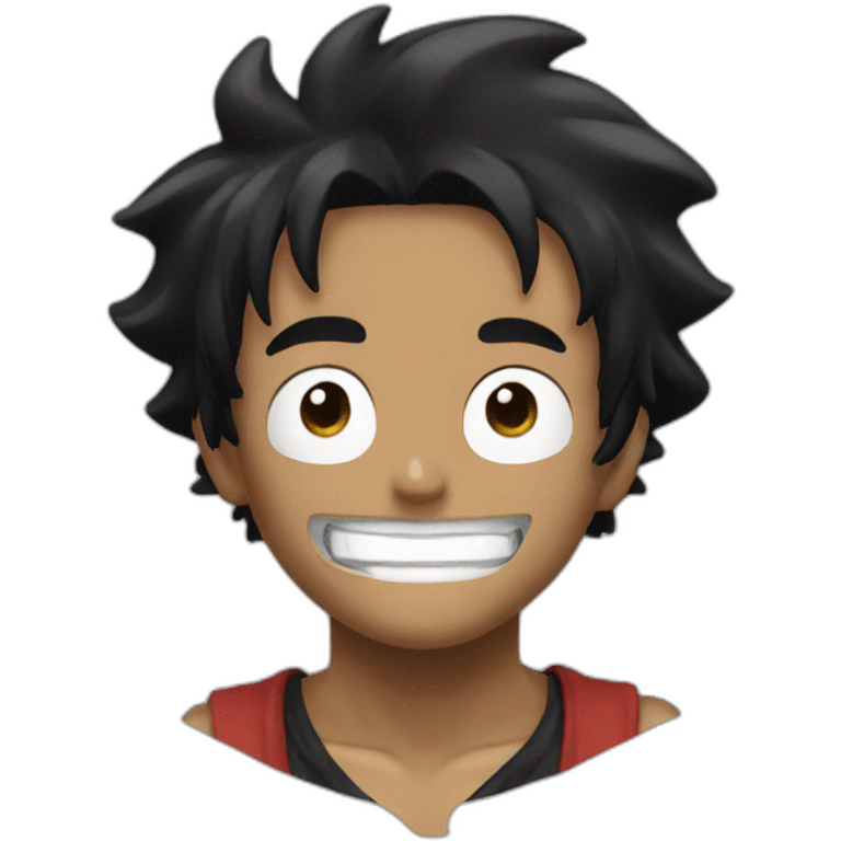 Luffy black emoji