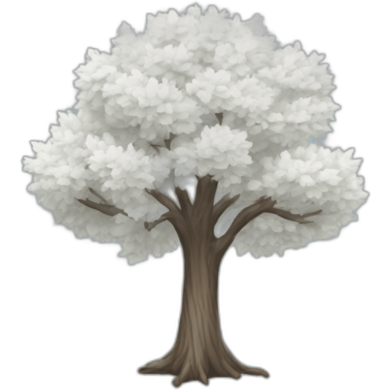 White tree emoji