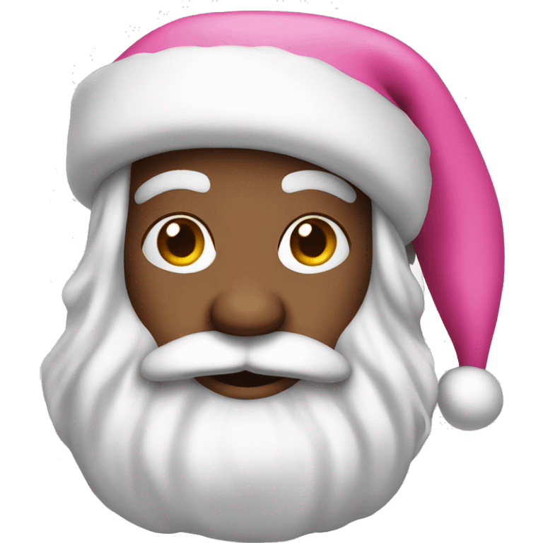 pink santa emoji