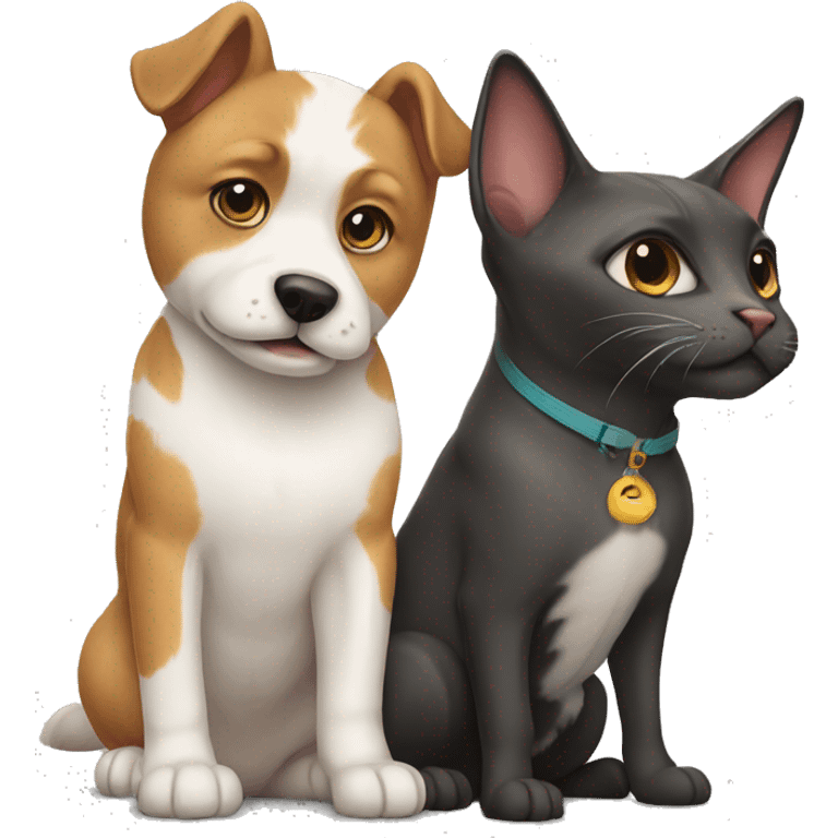 Dog and cat emoji