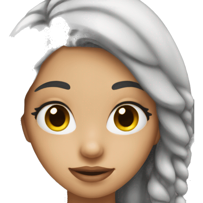 girl with long eyelashes emoji