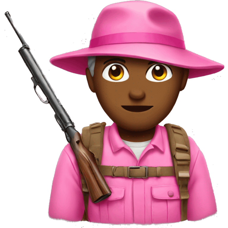 Pink hunting  emoji