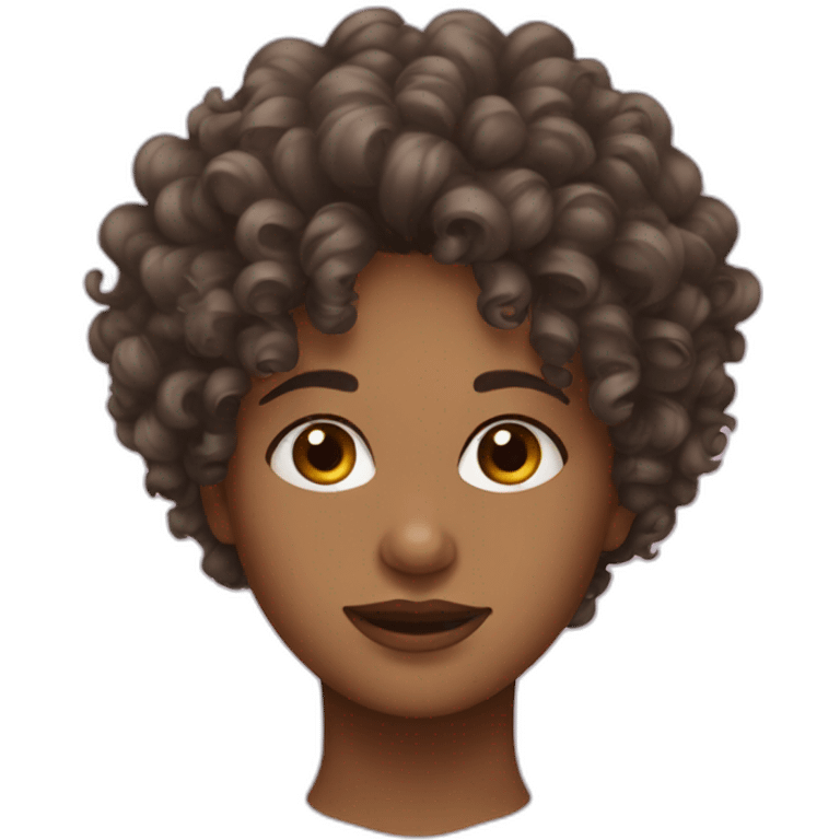 Curly hair Girl  emoji