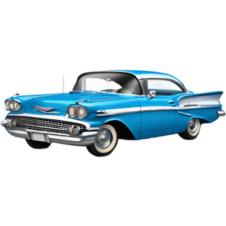 1958 Chevrolet impala blue emoji