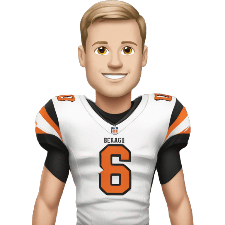 joe burrow as a cincinnati bengal emoji