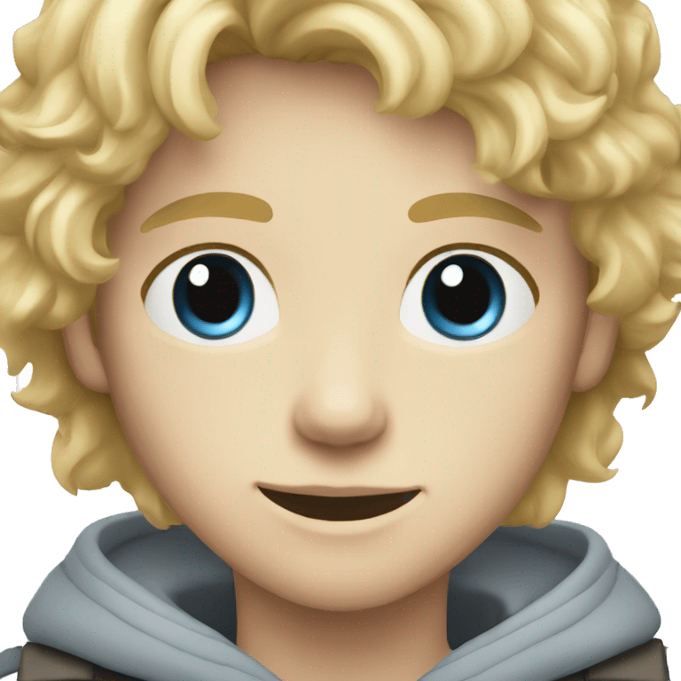 A 13 year old english boy with blond hair blue eyes and light skin emoji