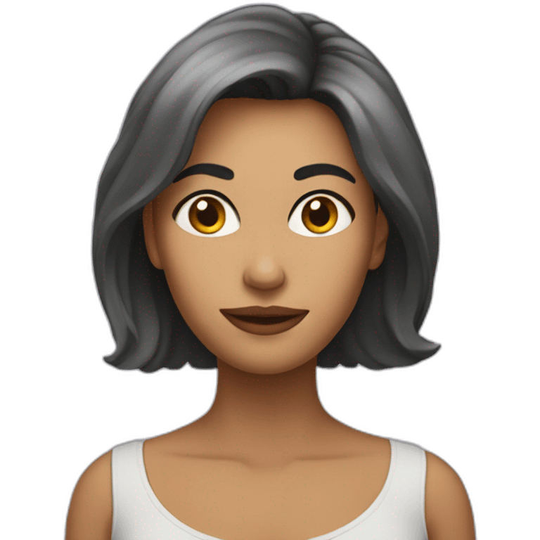 Tête de femme emoji