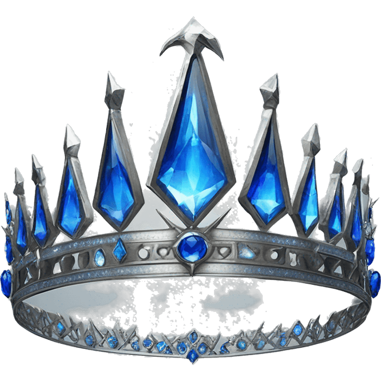 The Ravenclaw Diadem is a tiara-like object with a majestic design, made of gleaming silver and set with glittering blue gems. It is enchanted to enhance the wisdom and intellect of its wearer. Voldemort turned it into a Horcrux, embedding a fragment  emoji