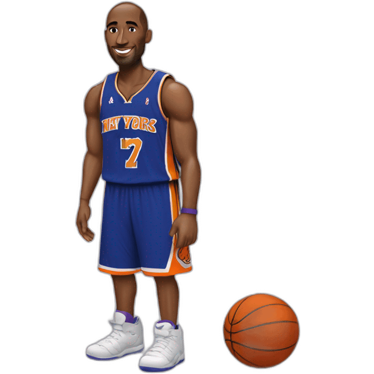 kobe bryant with knicks jersey emoji