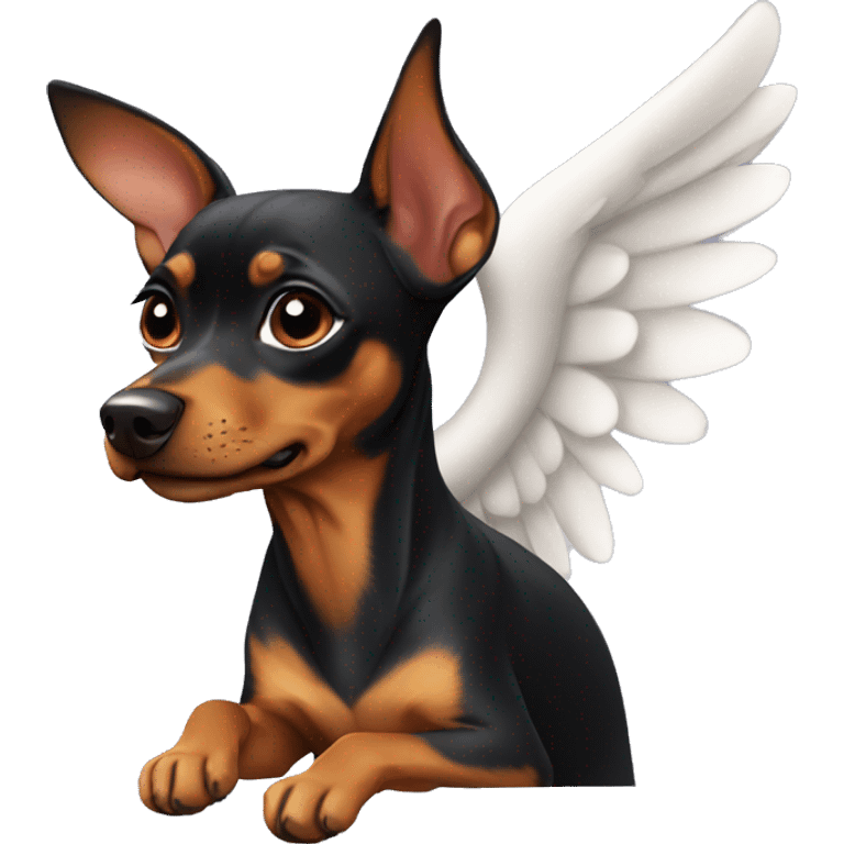 Pinscher angel emoji