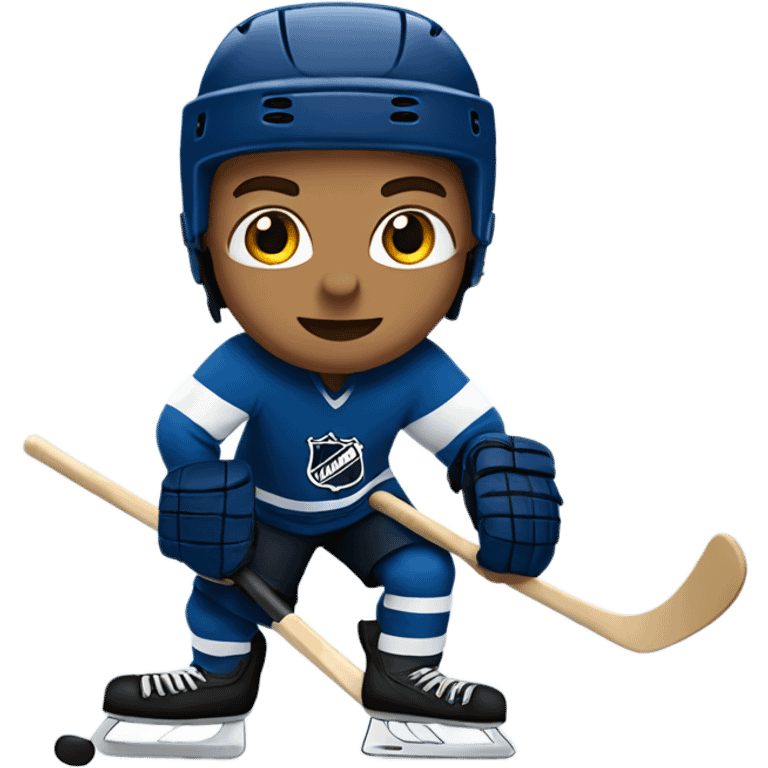 Derek playing hockey emoji