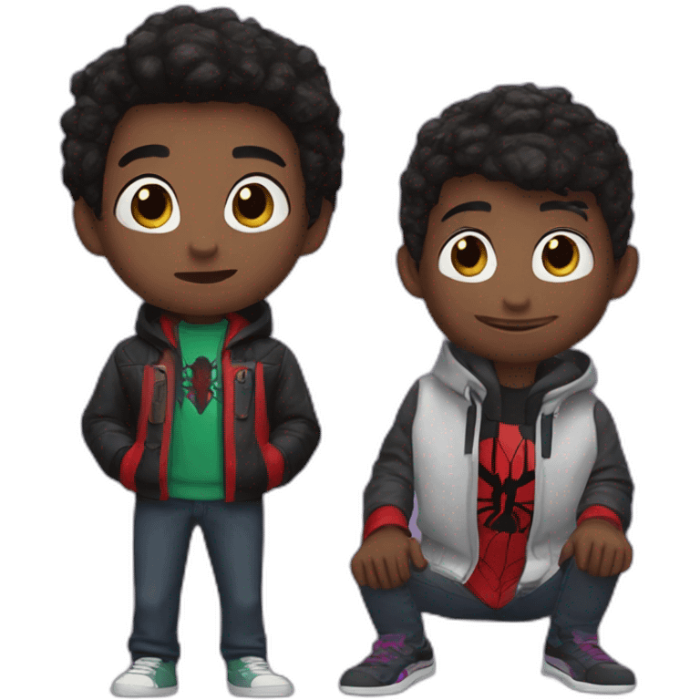 Wen and miles morales emoji