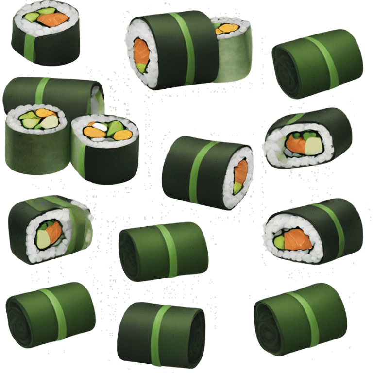 Seaweed sushi roll emoji