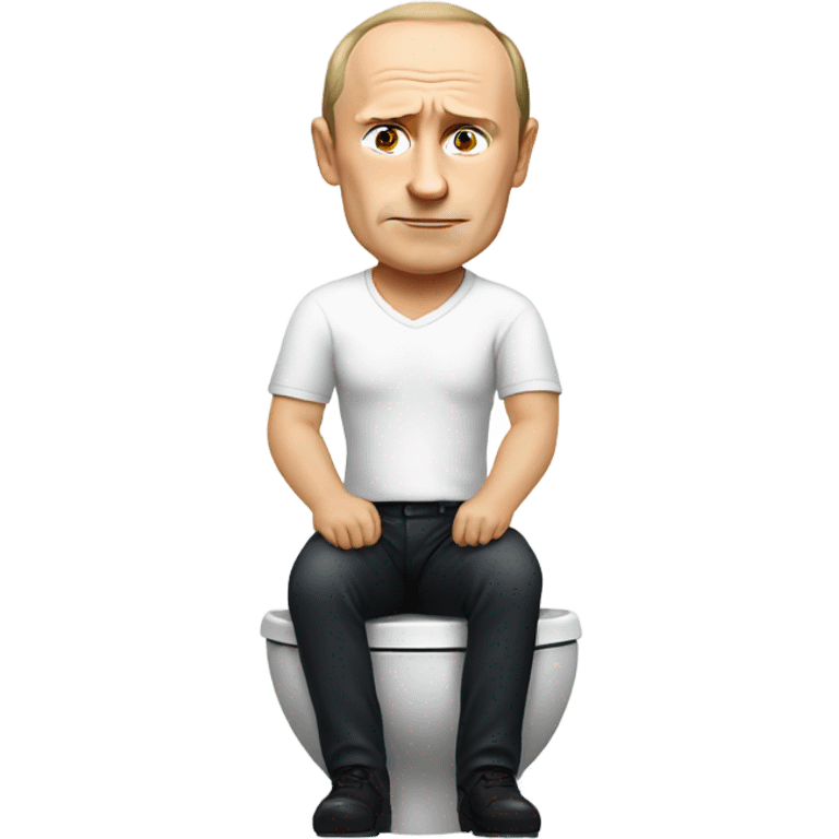 putin is sitting in the toilet emoji