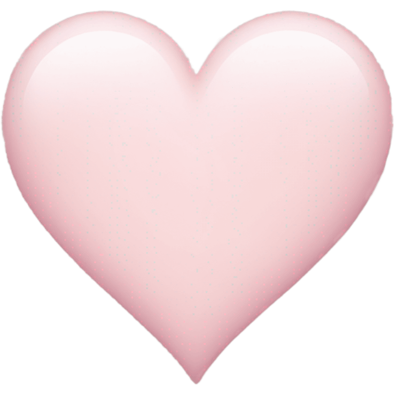 Pale pink heart emoji