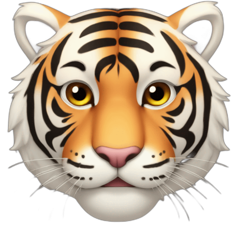 A happy manga tiger emoji