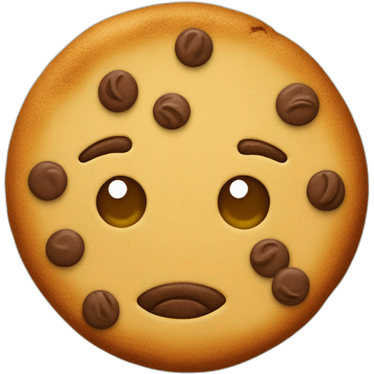 big face cookie emoji