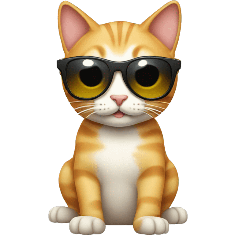 Cat with sunglas emoji