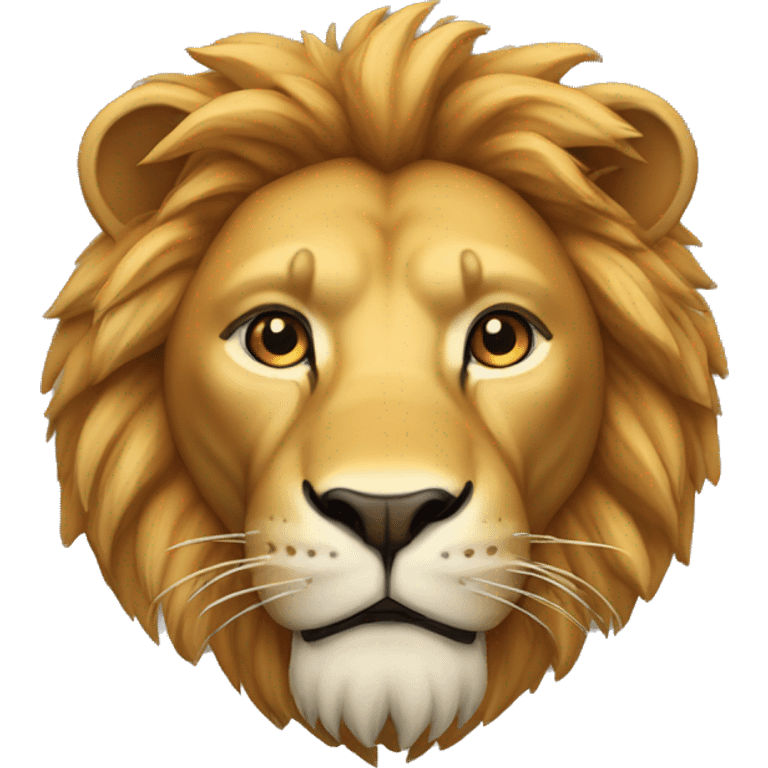 A lion’s head in tech savvy emoji