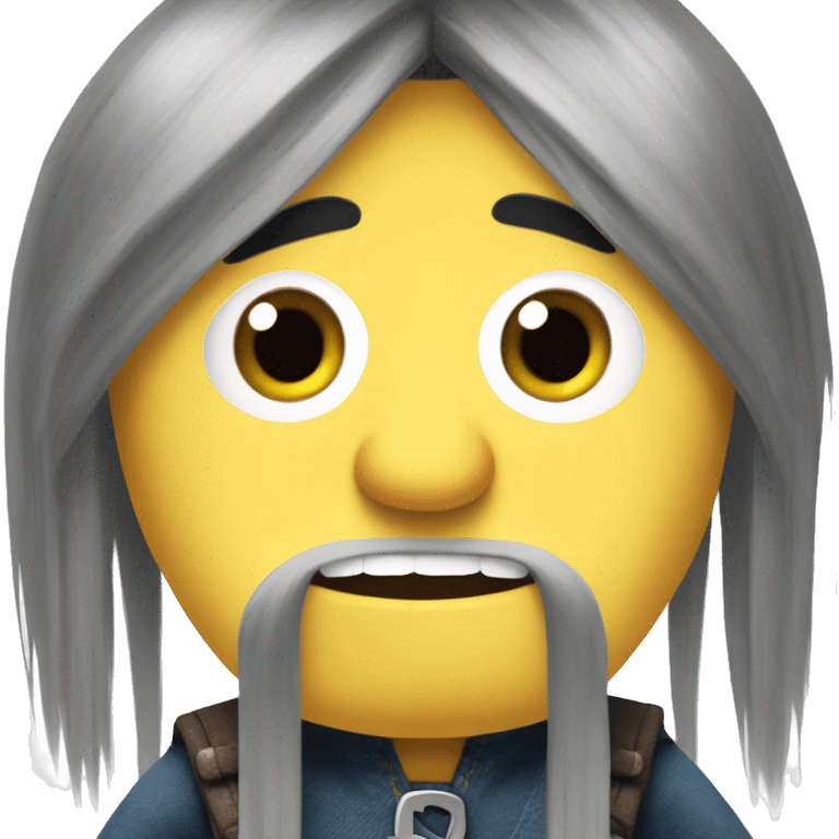 long hair Despicable me character mega minion emoji