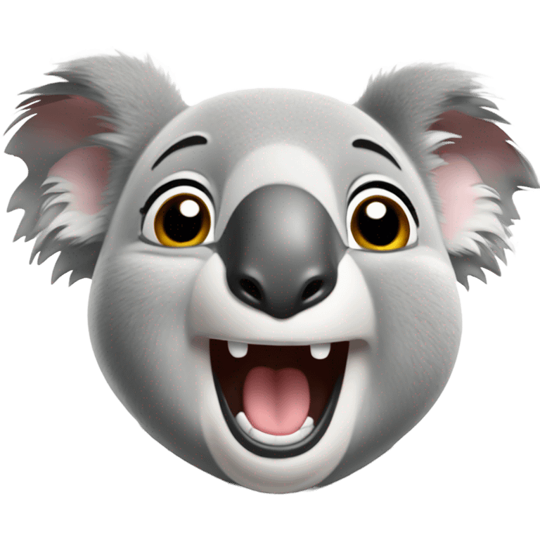 Koala laughing hard emoji